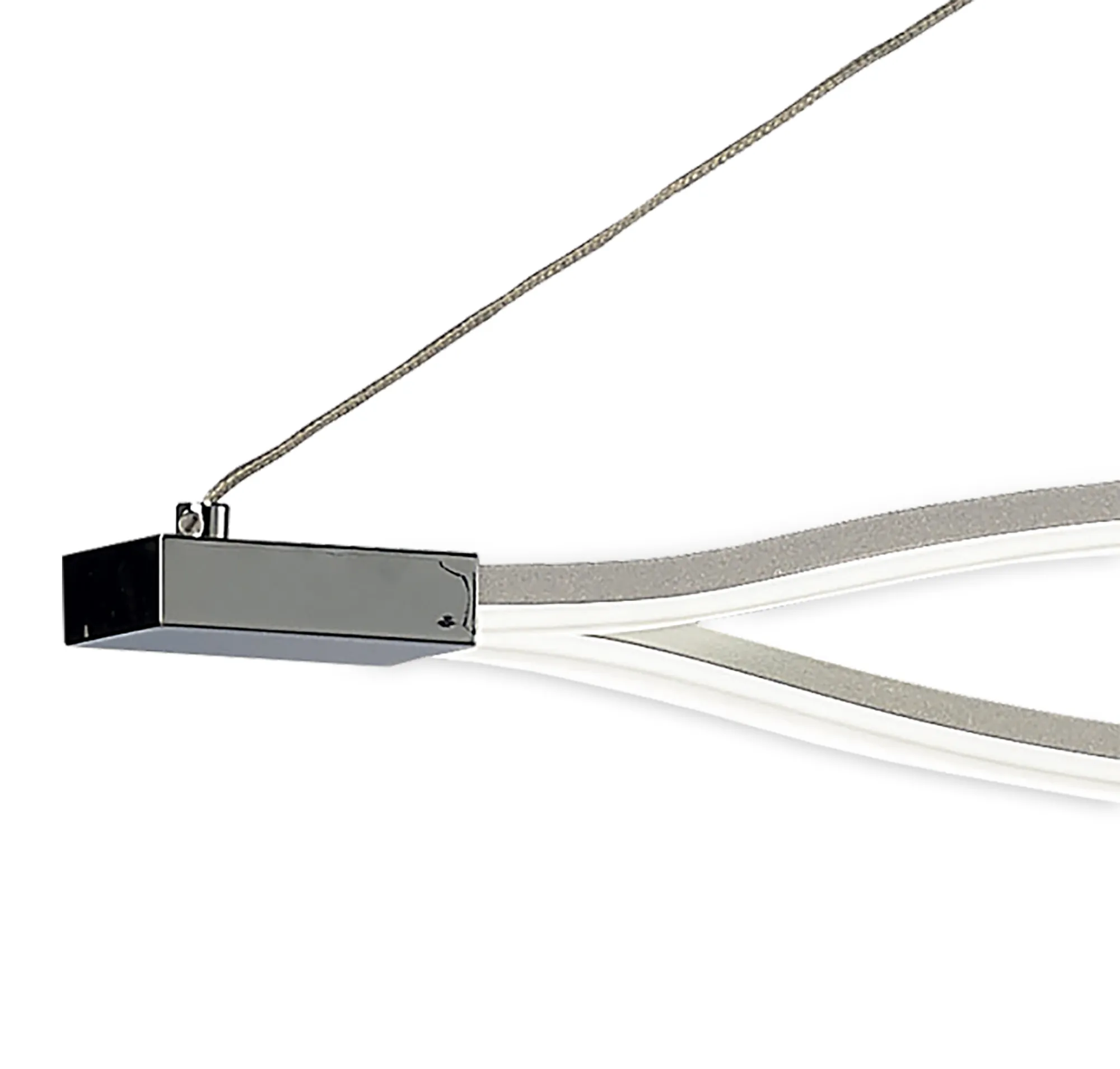 Sahara XL 42W LED Dimmable Pendant Light Silver M5815  Mantra Sahara Silver XL